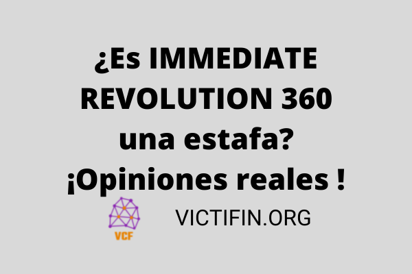 IMMEDIATE REVOLUTION 360 estafa