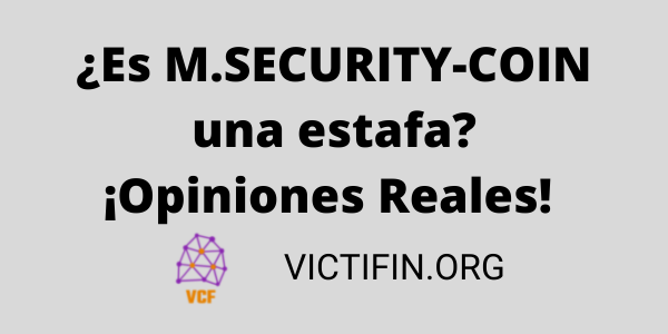 M.SECURITY-COIN M.SECURITY-COIN estafa