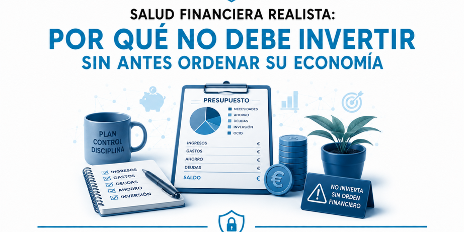 porque no debe invertir sin antes ordenar su economía