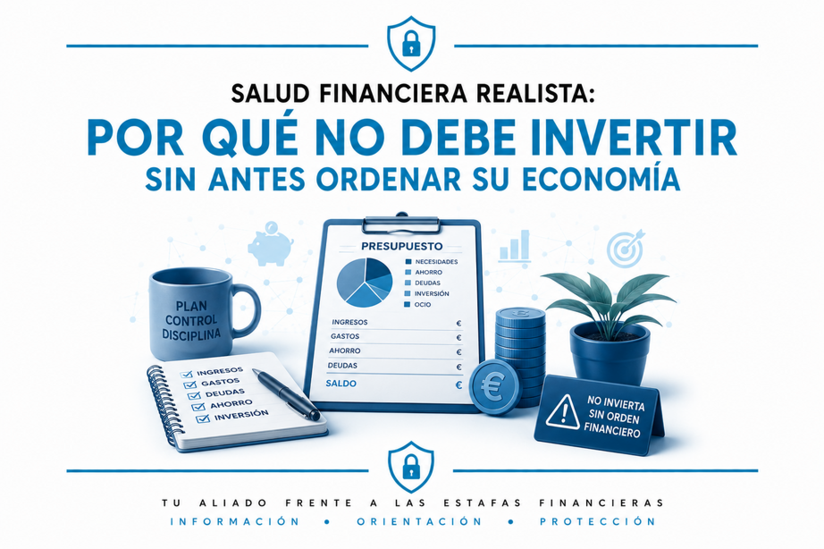 porque no debe invertir sin antes ordenar su economía
