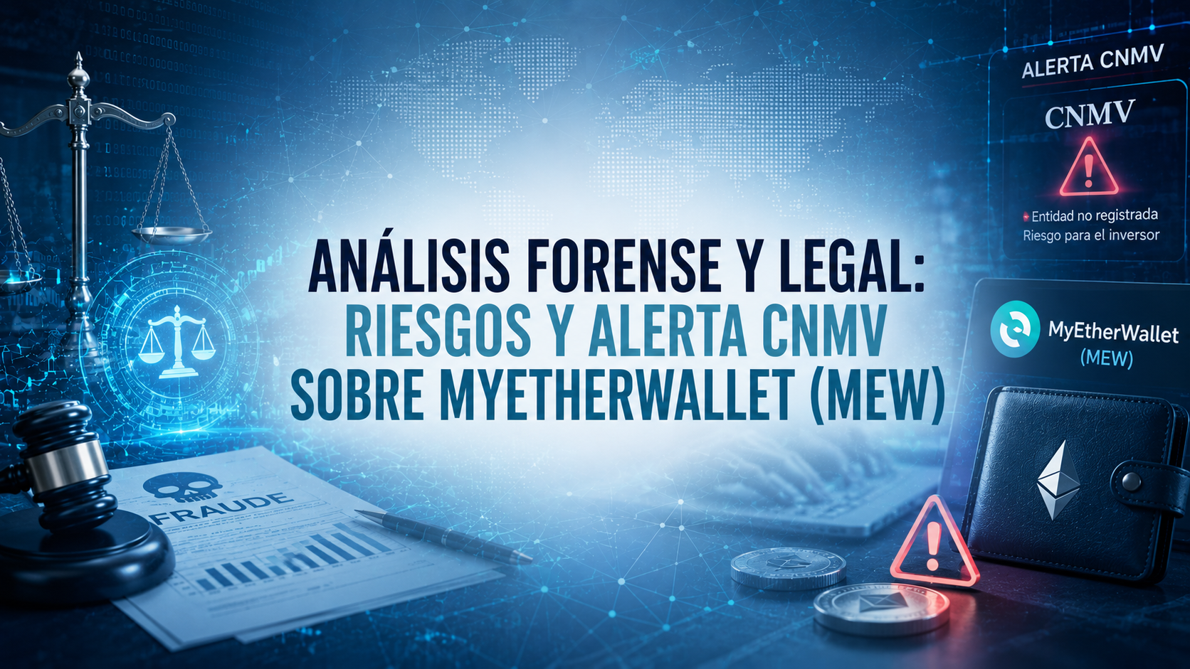 Riesgos y Alerta CNMV sobre MyEtherWallet (MEW)
