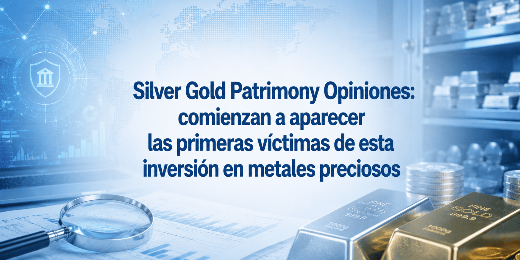 Silver Gold Patrimony Opiniones: comienzan a aparecer las primeras víctimas de esta inversión en metales preciosos