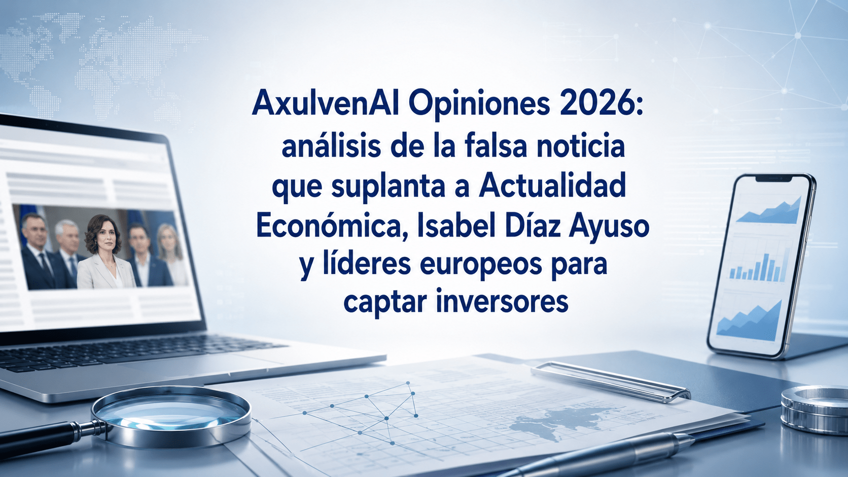 AxulvenAI Opiniones 2026: análisis de la falsa noticia que suplanta a Actualidad Económica, Isabel Díaz Ayuso y líderes europeos para captar inversores