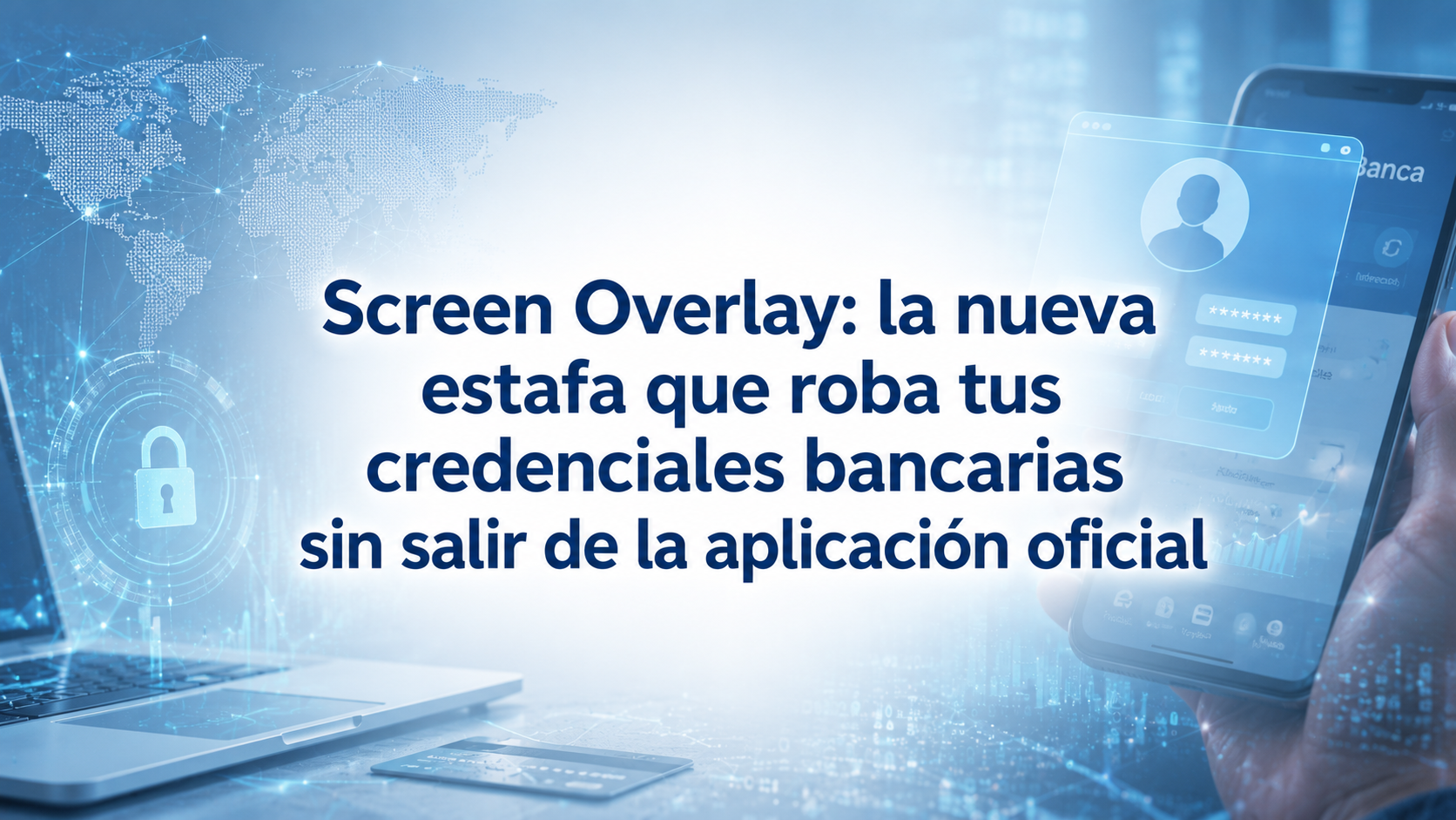Screen Overlay: la nueva estafa que roba tus credenciales bancarias sin salir de la aplicación oficial
