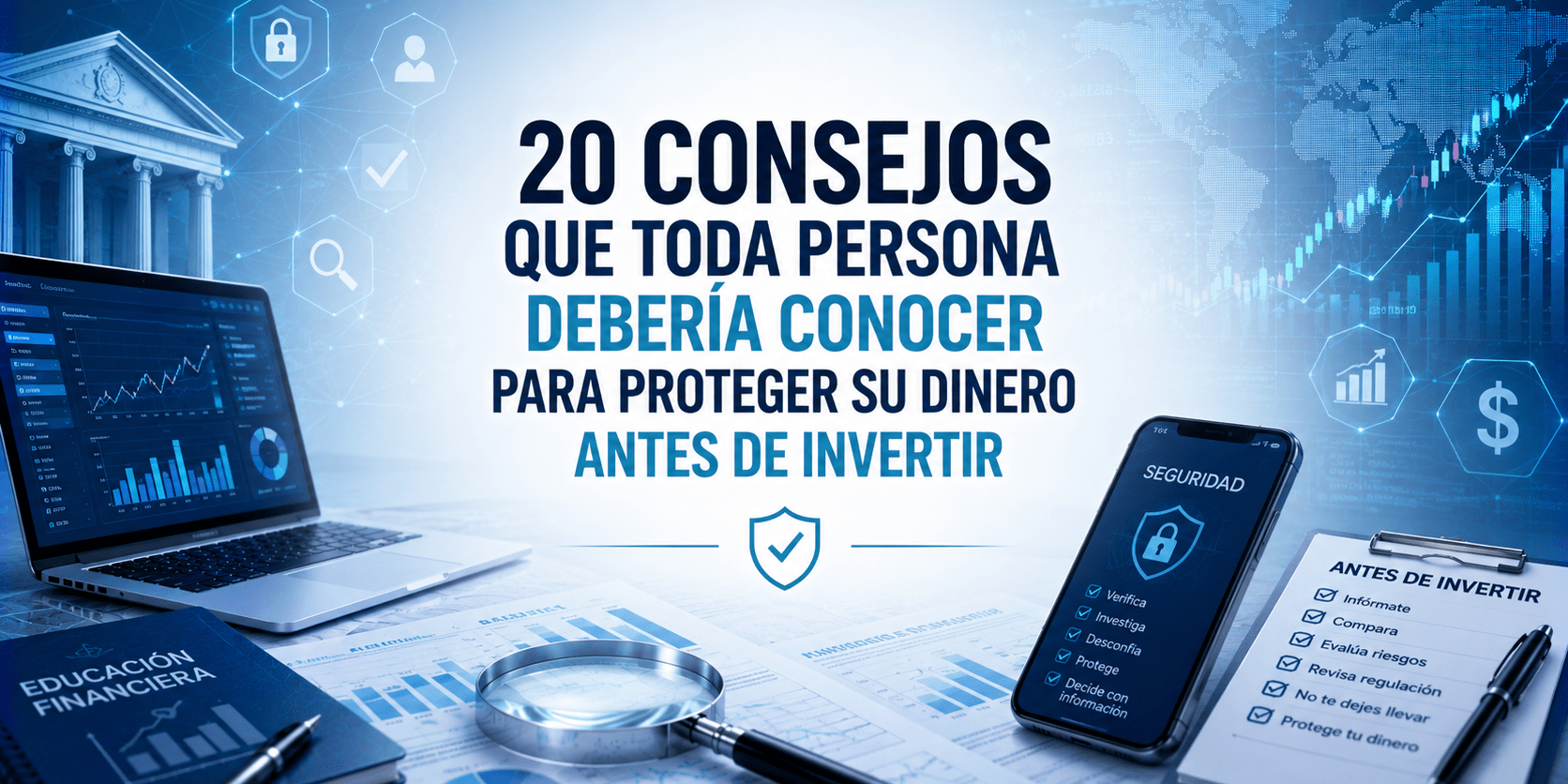 20 consejos que toda persona debería conocer para proteger su dinero antes de invertir