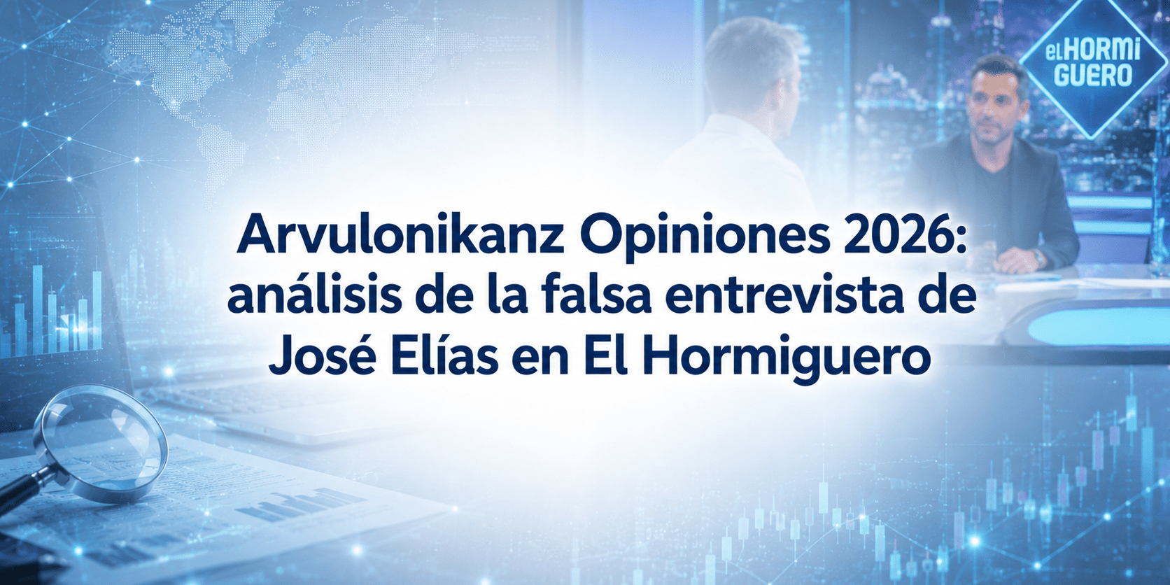 Arvulonikanz Opiniones 2026: análisis de la falsa entrevista de José Elías en El Hormiguero