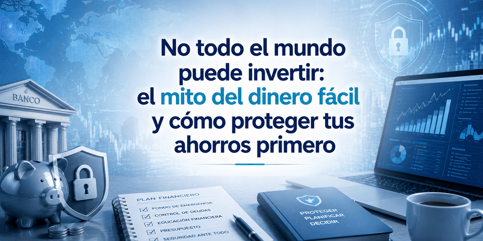 No todo el mundo puede invertir: el mito del dinero fácil y cómo proteger tus ahorros primero