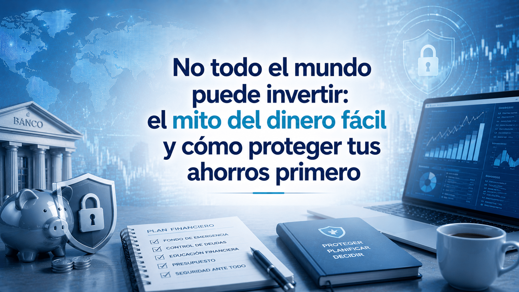 No todo el mundo puede invertir: el mito del dinero fácil y cómo proteger tus ahorros primero