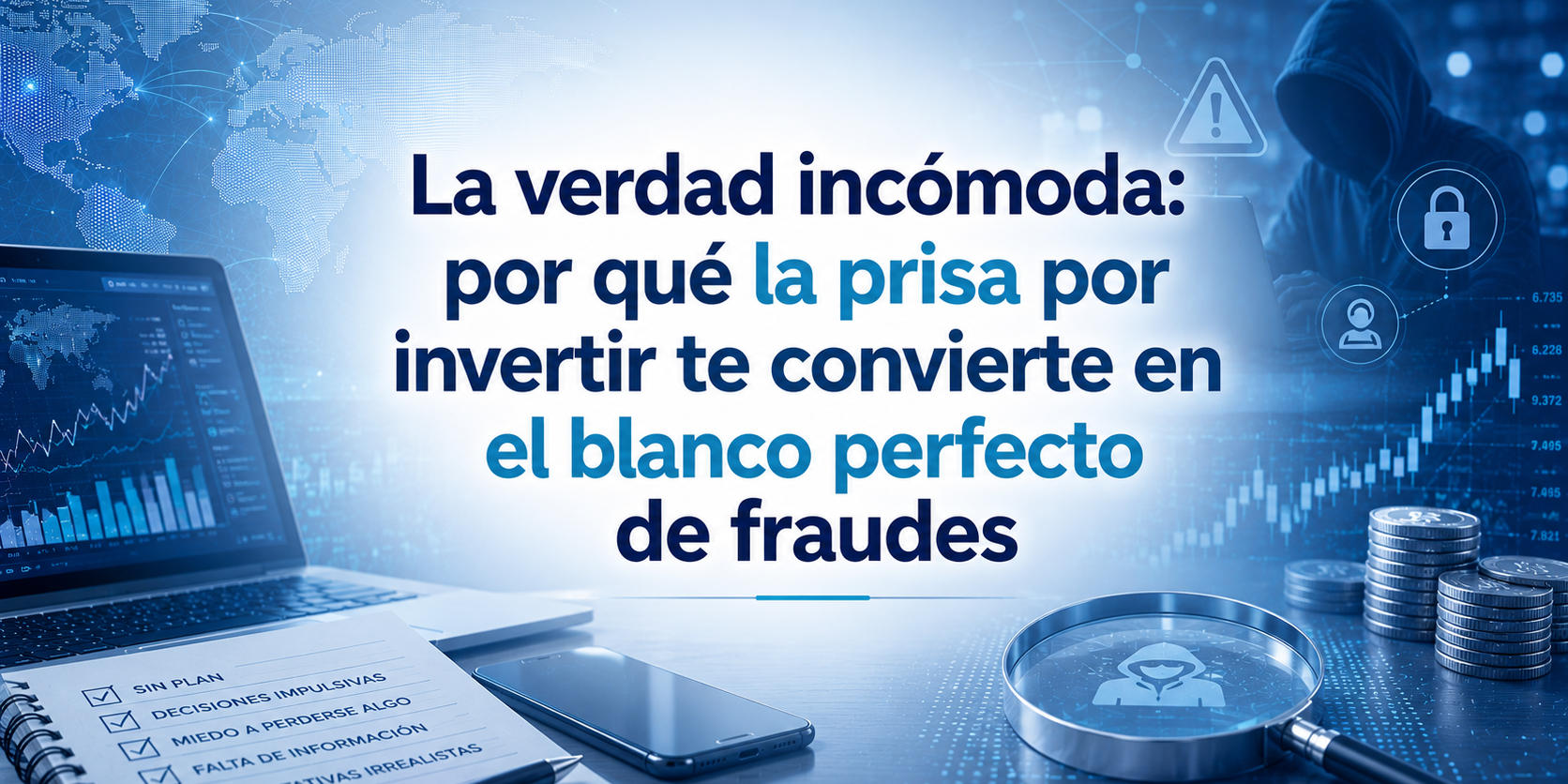 La verdad incómoda: por qué la prisa por invertir te convierte en el blanco perfecto de fraudes
