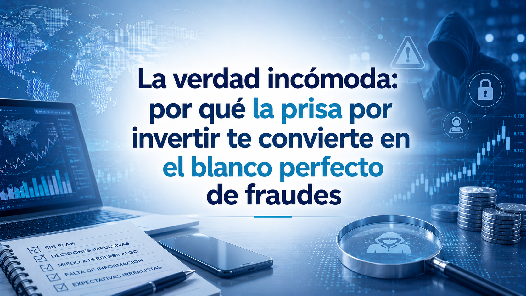 La verdad incómoda: por qué la prisa por invertir te convierte en el blanco perfecto de fraudes