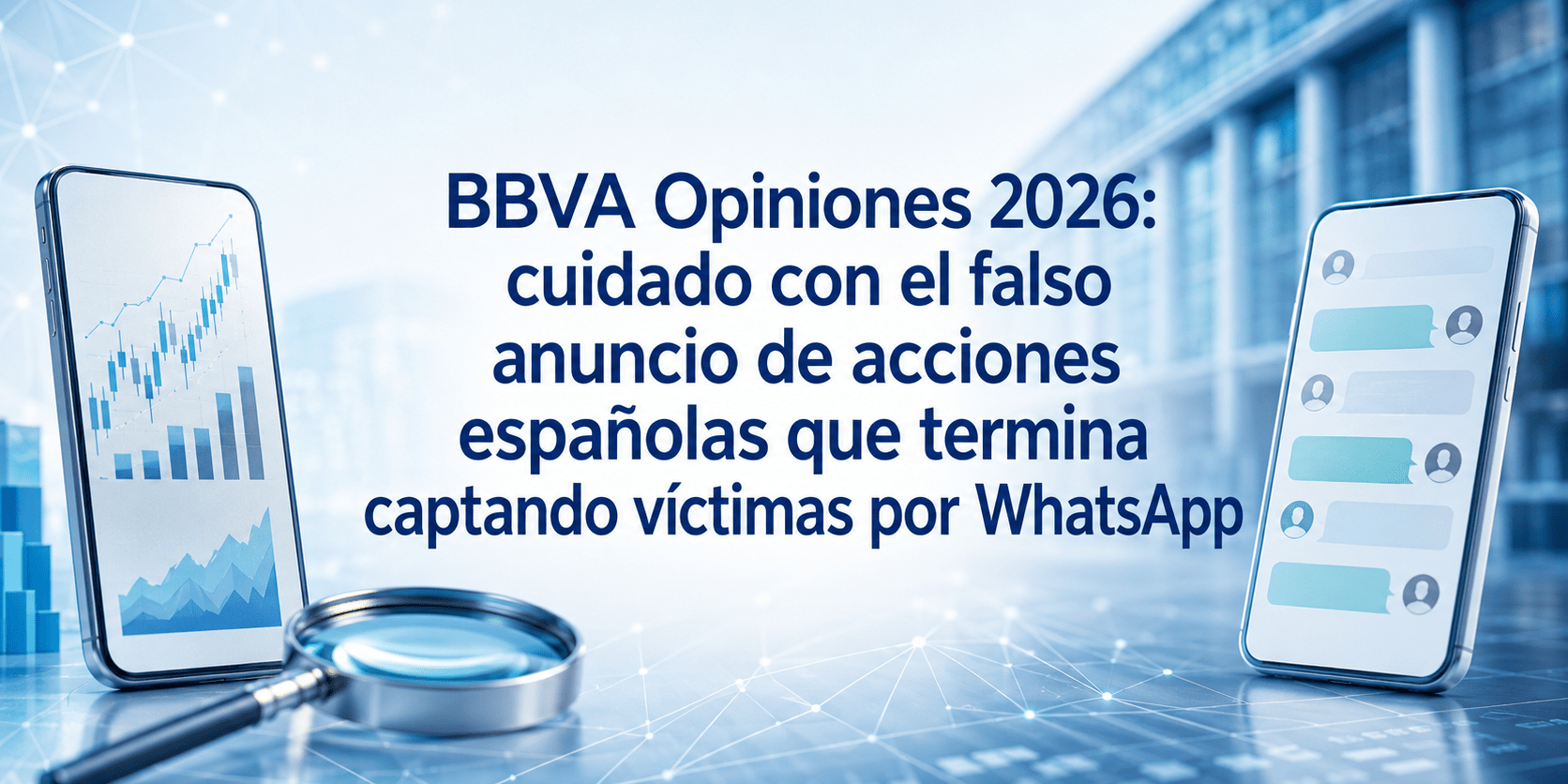 BBVA Opiniones 2026: cuidado con el falso anuncio de acciones españolas que termina captando víctimas por WhatsApp