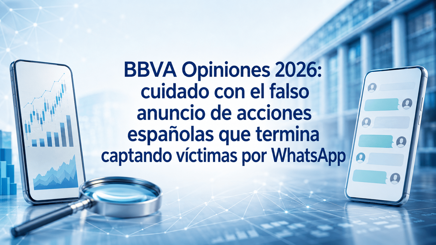 BBVA Opiniones 2026: cuidado con el falso anuncio de acciones españolas que termina captando víctimas por WhatsApp
