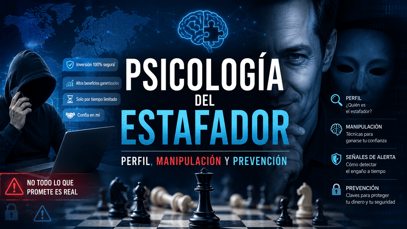 Psicología del Estafador: Perfil, Manipulación y Prevención