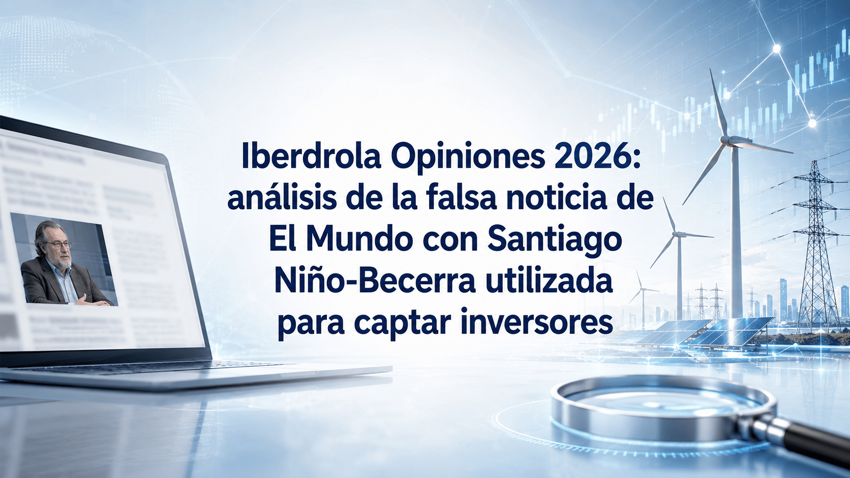 Iberdrola Opiniones 2026: análisis de la falsa noticia de El Mundo con Santiago Niño-Becerra utilizada para captar inversores