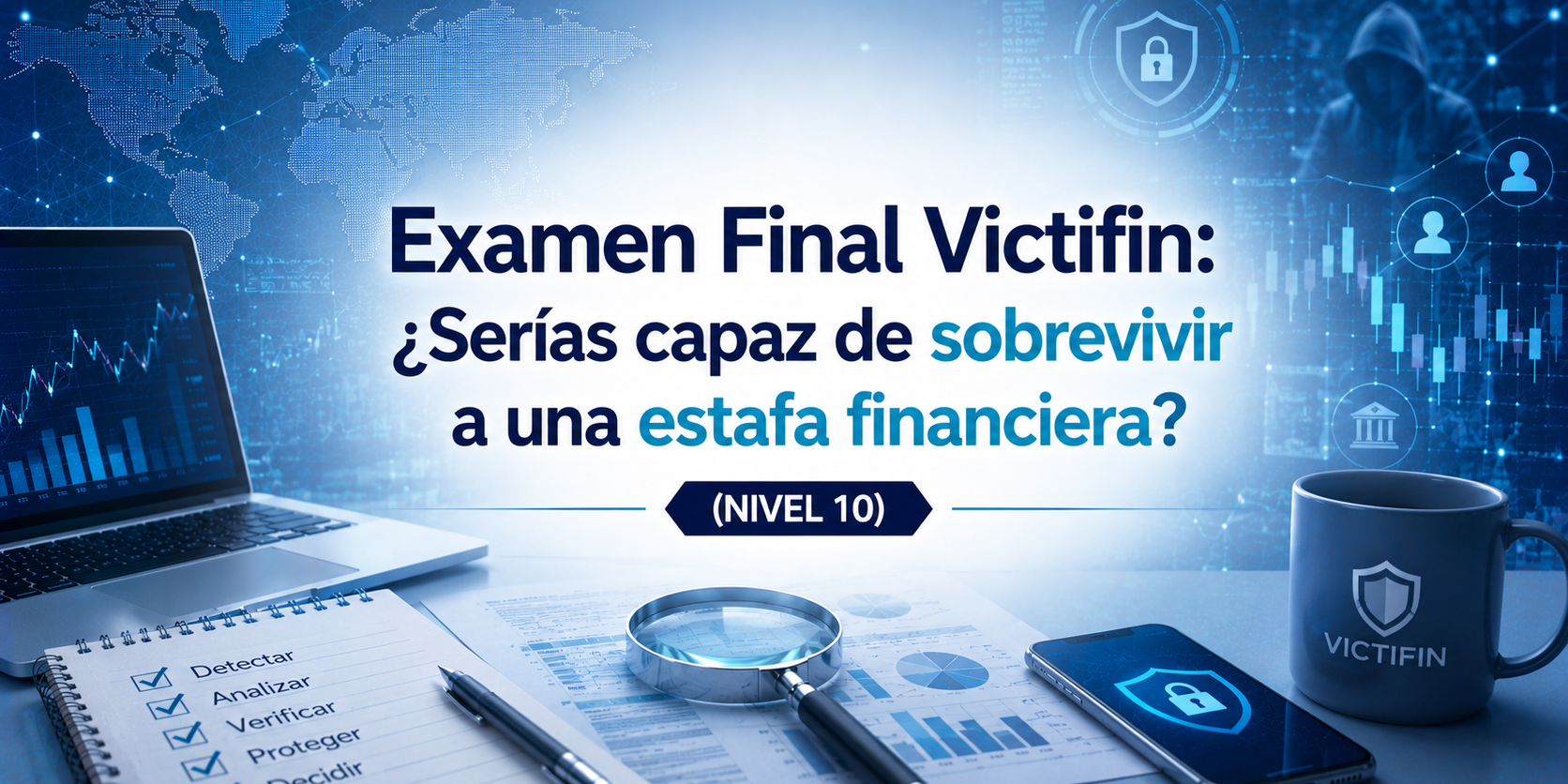 Examen Final Victifin: ¿Serías capaz de sobrevivir a una estafa financiera? (Nivel 10)