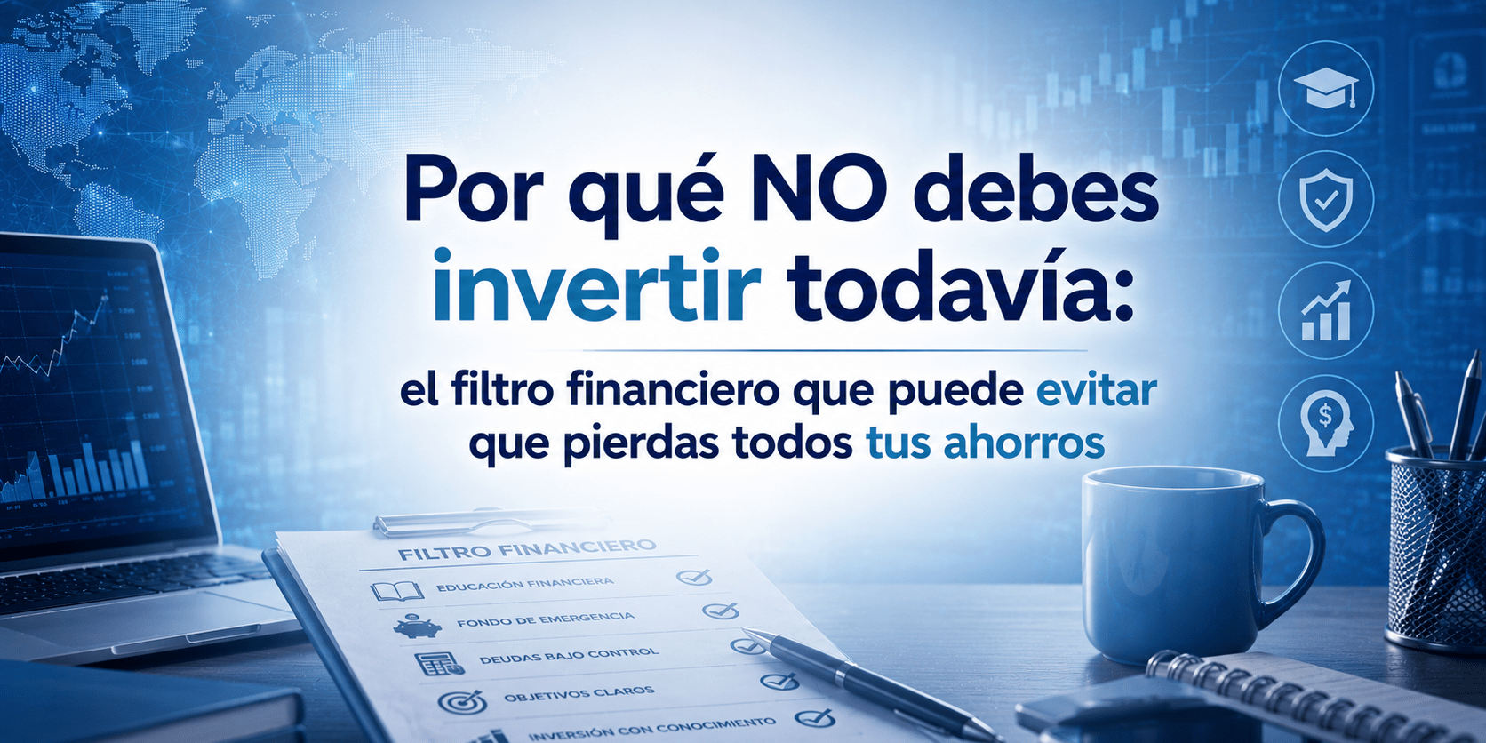 Por qué NO debes invertir todavía: el filtro financiero que puede evitar que pierdas todos tus ahorros