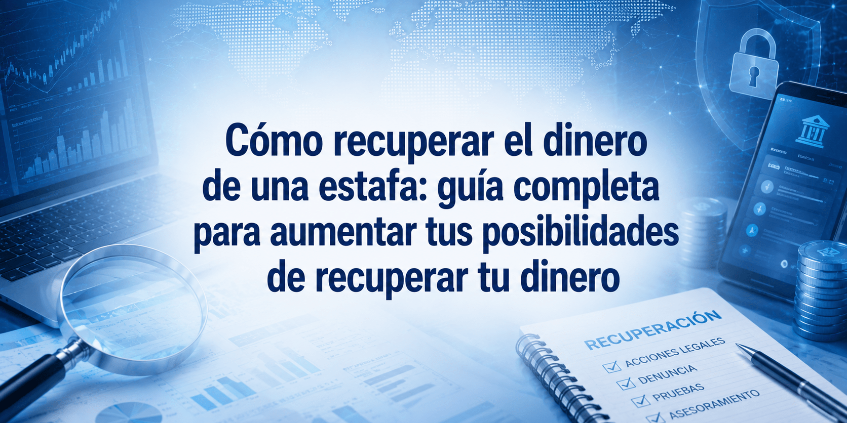 Descubre cómo recuperar el dinero de una estafa, qué hacer desde el primer momento, cómo conservar las pruebas, denunciar correctamente y qué puede hacer Victifin para ayudarte gratuitamente.