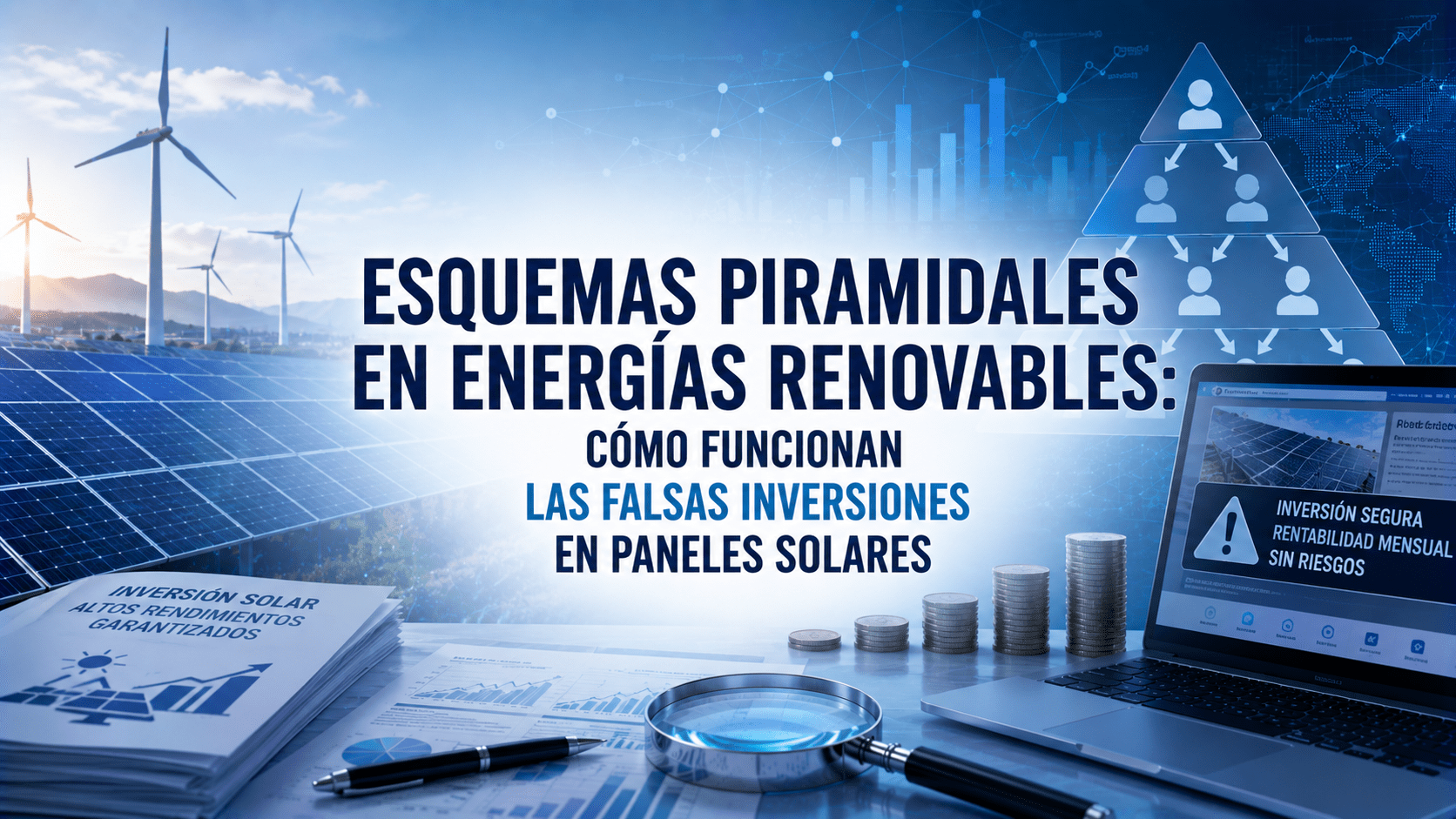 Esquemas piramidales en energías renovables: cómo funcionan las falsas inversiones en paneles solares