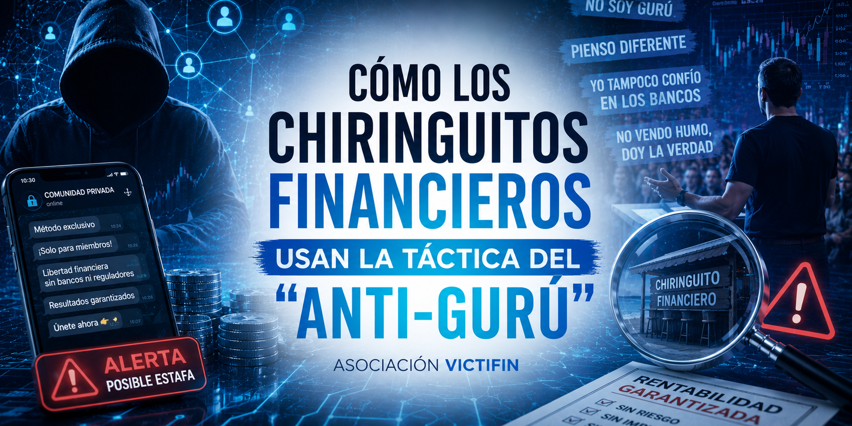 Cómo los Chiringuitos Financieros Usan la Táctica del «Anti-Gurú»