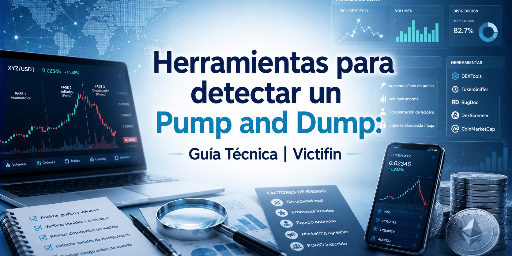 Herramientas para detectar un Pump and Dump: Guía Técnica | Victifin