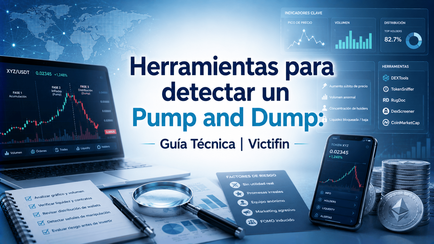 Herramientas para detectar un Pump and Dump: Guía Técnica | Victifin