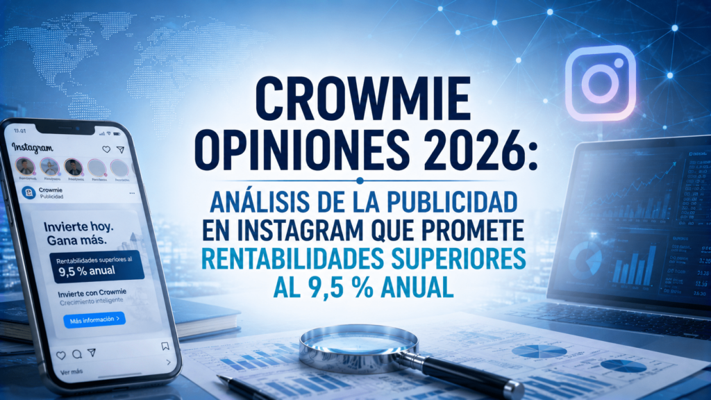 Crowmie Opiniones 2026: análisis de la publicidad en Instagram que promete rentabilidades superiores al 9,5 % anual