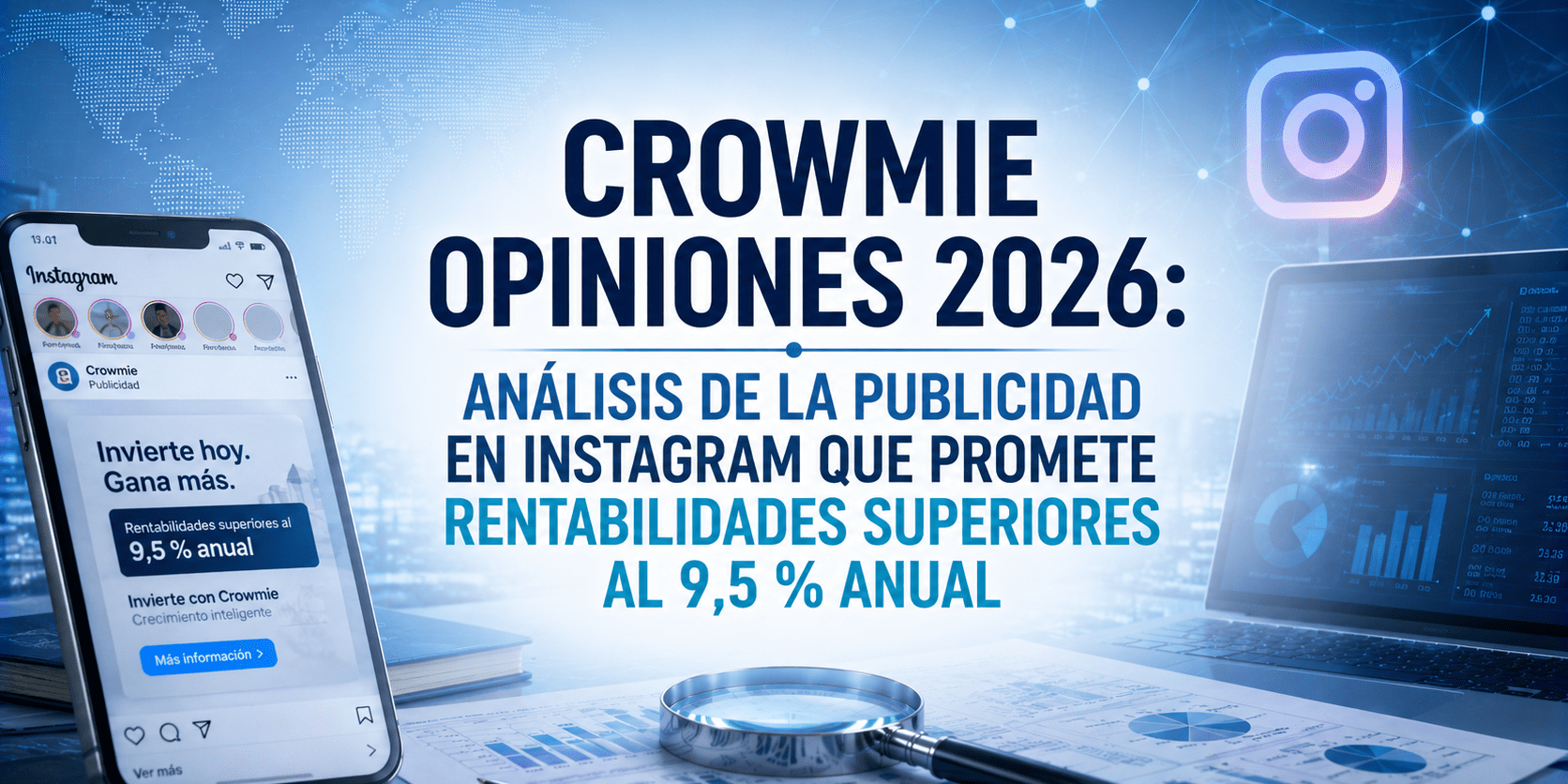 Crowmie Opiniones 2026: análisis de la publicidad en Instagram que promete rentabilidades superiores al 9,5 % anual