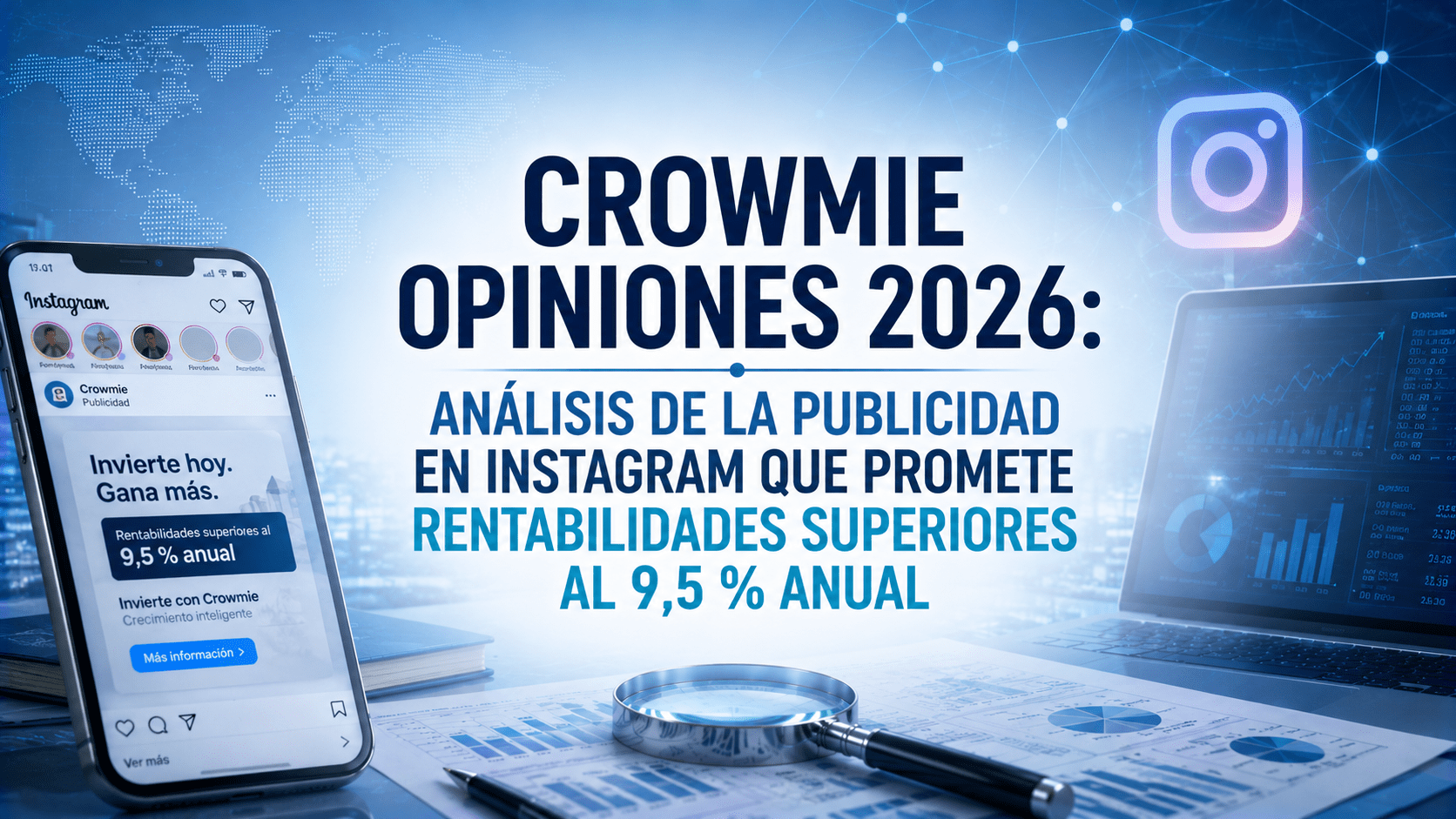 Crowmie Opiniones 2026: análisis de la publicidad en Instagram que promete rentabilidades superiores al 9,5 % anual