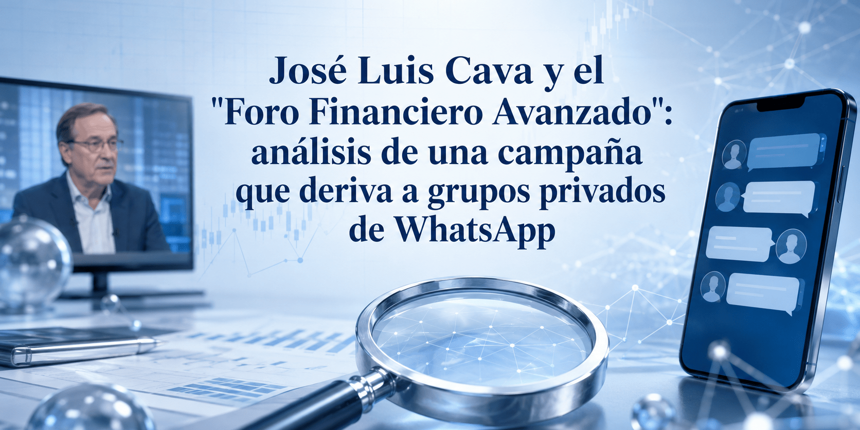 José Luis Cava y el «Foro Financiero Avanzado»: análisis de una campaña que deriva a grupos privados de WhatsApp
