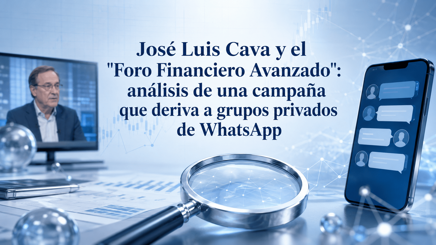 José Luis Cava y el «Foro Financiero Avanzado»: análisis de una campaña que deriva a grupos privados de WhatsApp