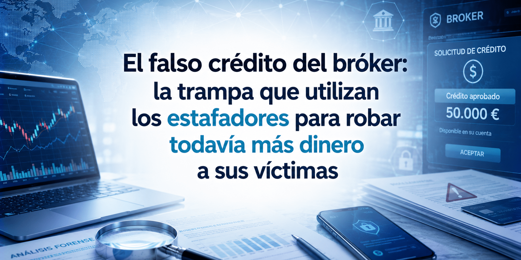 El falso crédito del bróker: la trampa que utilizan los estafadores para robar todavía más dinero a sus víctimas