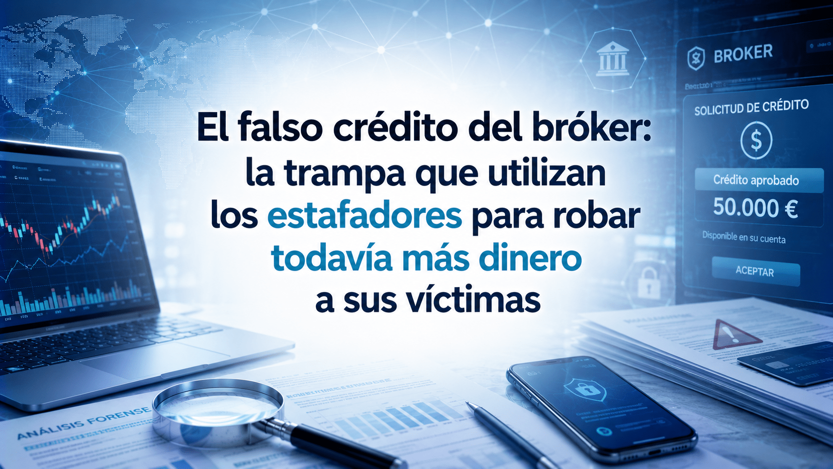 El falso crédito del bróker: la trampa que utilizan los estafadores para robar todavía más dinero a sus víctimas