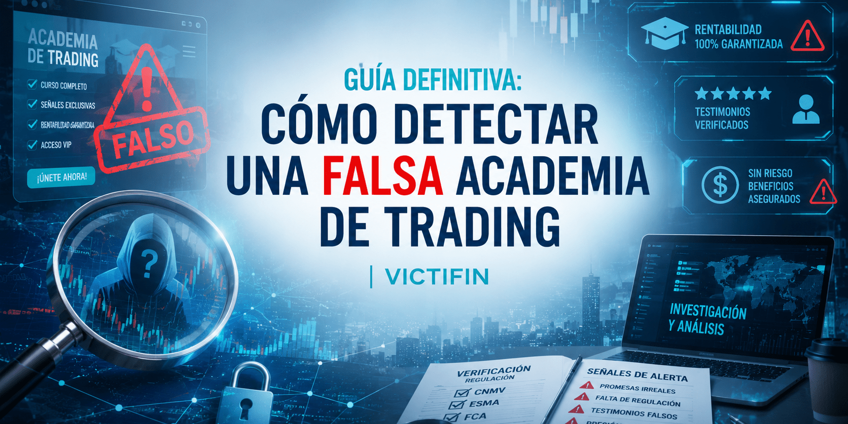 Guía Definitiva: Cómo Detectar una Falsa Academia de Trading | Victifin