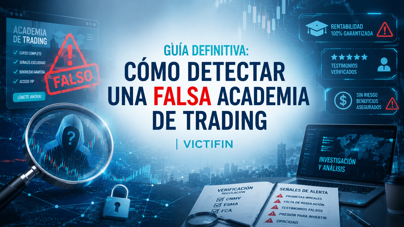 Guía Definitiva: Cómo Detectar una Falsa Academia de Trading | Victifin
