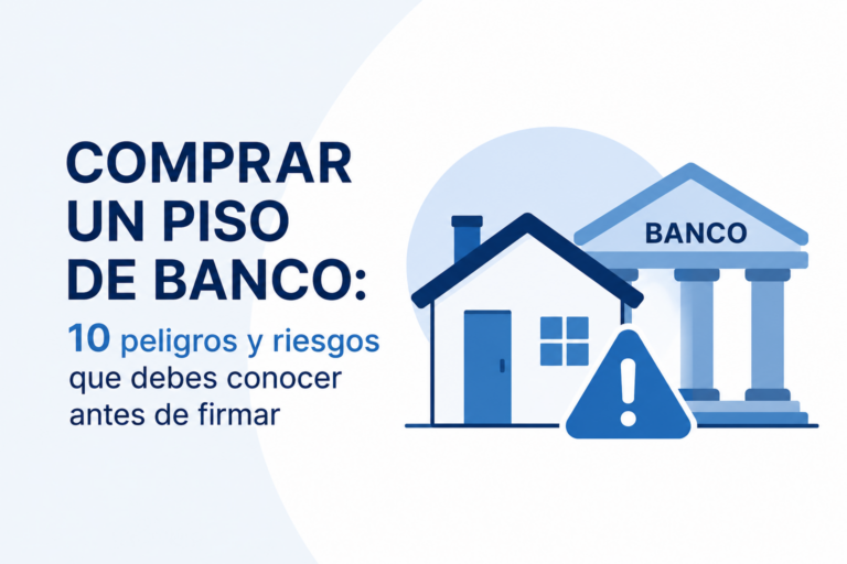 Comprar un piso de banco: 10 peligros y riesgos que debes conocer antes de firmar