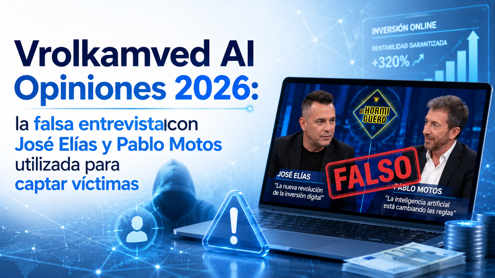 Vrolkamved AI Opiniones 2026: la falsa entrevista con José Elías y Pablo Motos utilizada para captar víctimas