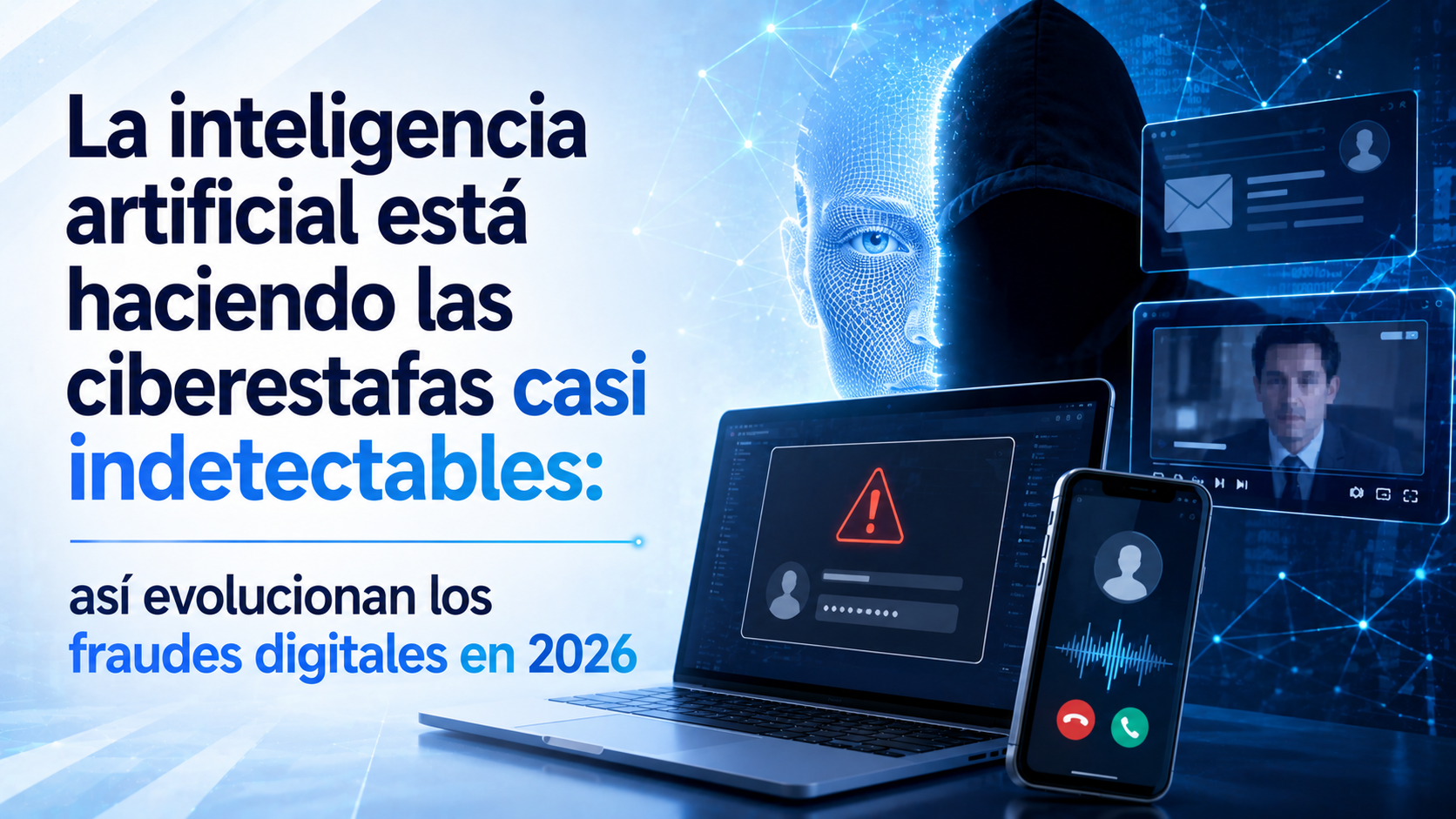 La inteligencia artificial está haciendo las ciberestafas casi indetectables: así evolucionan los fraudes digitales en 2026