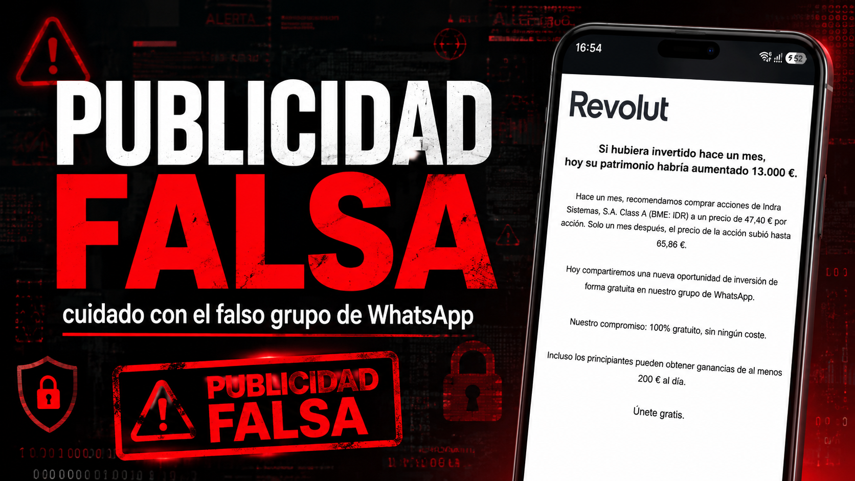 Comunidad de Inversores Revolut Opiniones 2026: cuidado con la falsa comunidad de WhatsApp que utiliza la imagen de Revolut