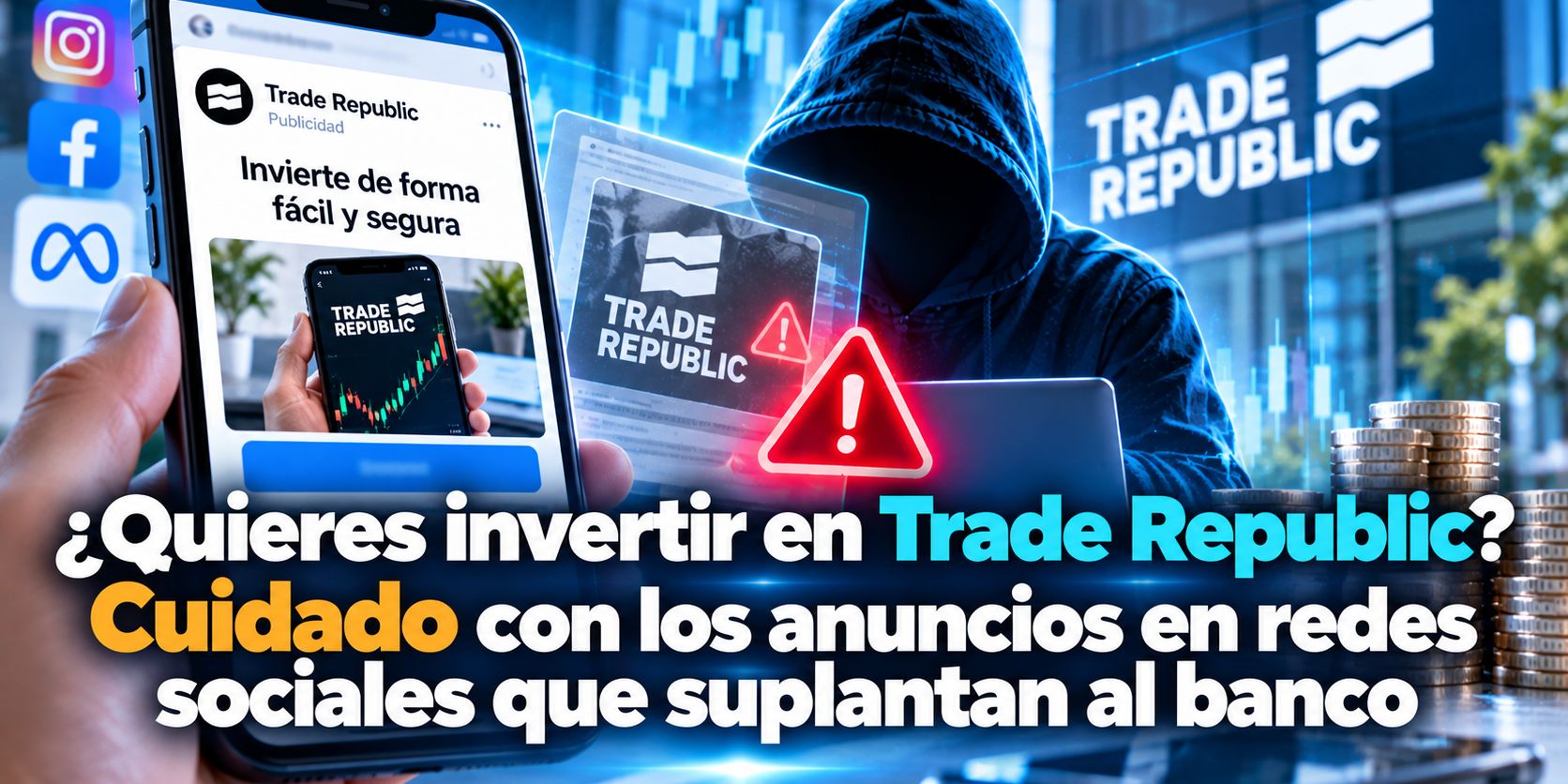 ¿Quieres invertir en Trade Republic? Cuidado con los anuncios en redes sociales que suplantan al banco