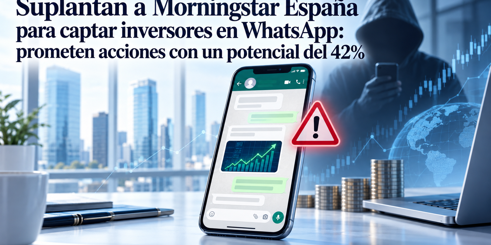 Suplantan a Morningstar España para captar inversores en WhatsApp: prometen acciones con un potencial del 42%