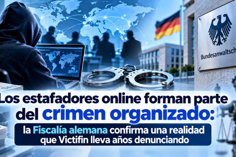 Los estafadores online forman parte del crimen organizado: la Fiscalía alemana confirma una realidad que Victifin lleva años denunciando