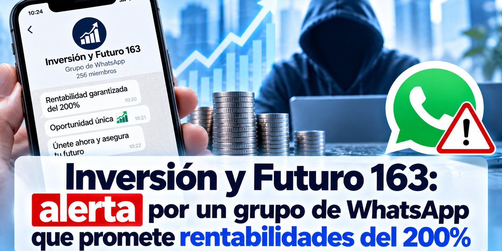 Inversión y Futuro 163: alerta por un grupo de WhatsApp que promete rentabilidades del 200%