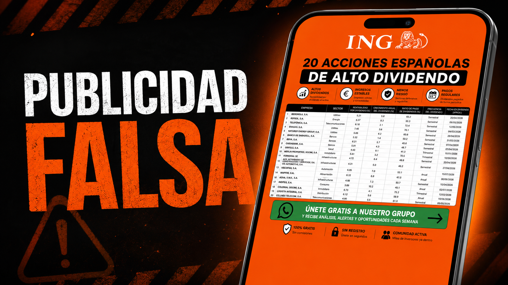 Academia de Inversiones ING Opiniones 2026: cuidado con la falsa comunidad de WhatsApp que utiliza la imagen de ING