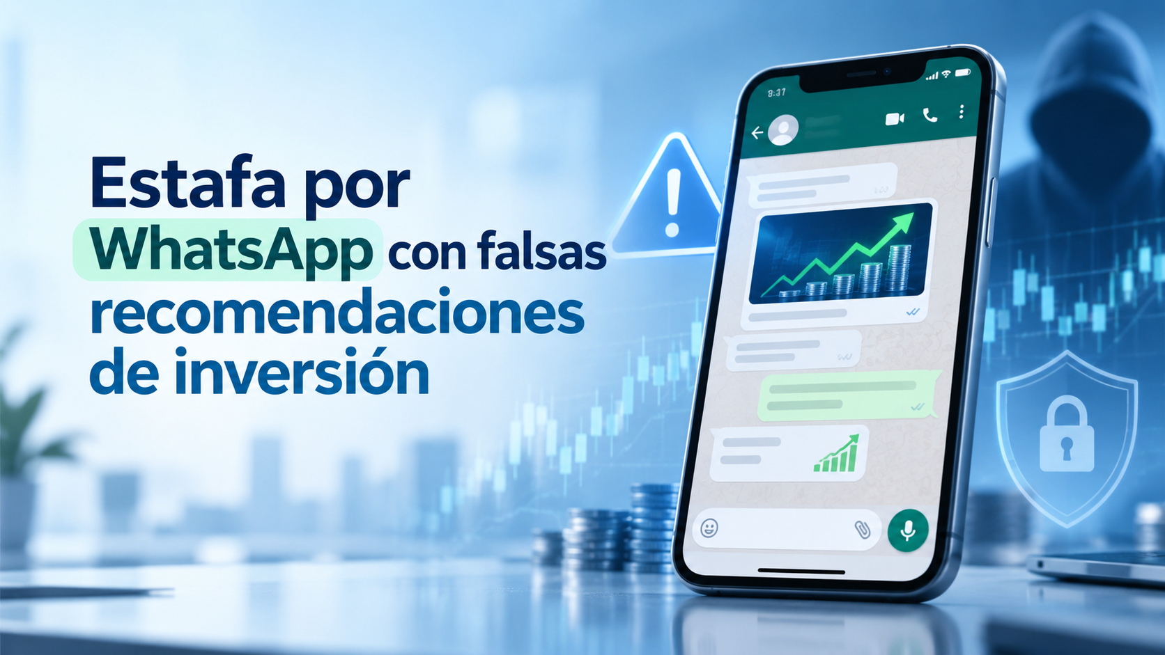 Estafa por WhatsApp con falsas recomendaciones de inversión