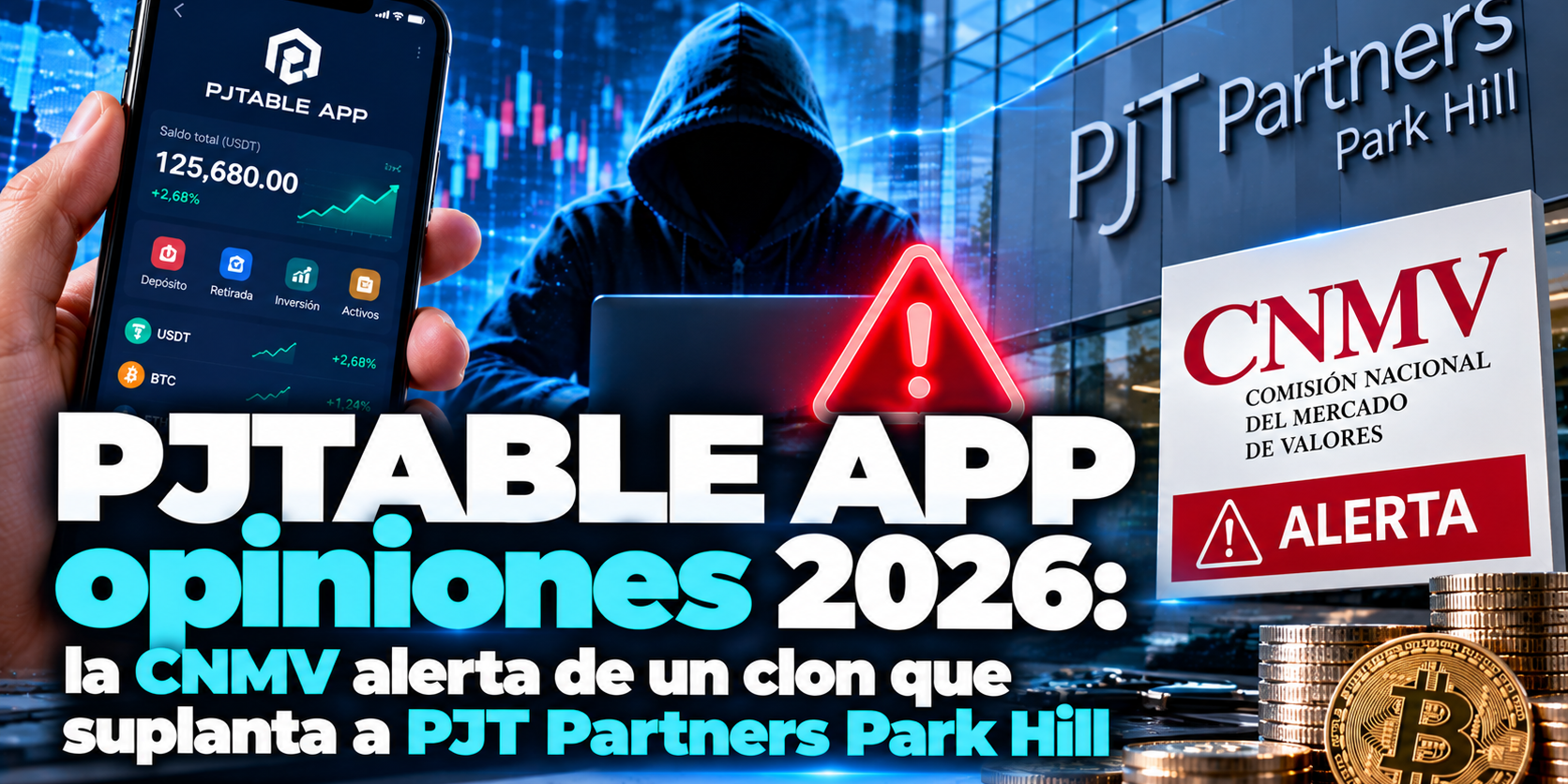 **PJTABLE APP opiniones 2026: la CNMV alerta de un clon que suplanta a PJT Partners Park Hill**
