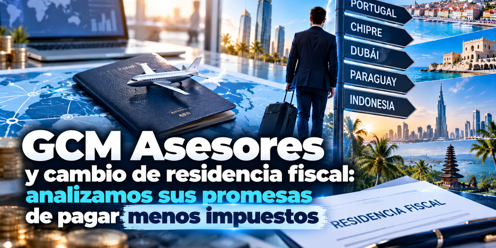 GCM Asesores y cambio de residencia fiscal: analizamos sus promesas de pagar menos impuestos