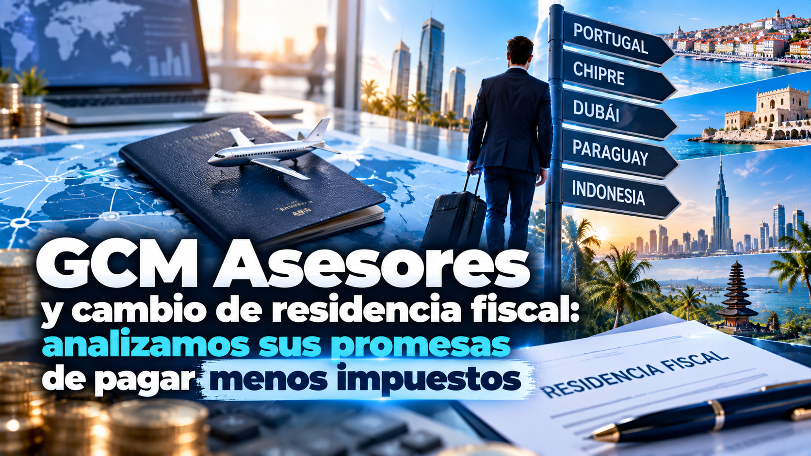 GCM Asesores y cambio de residencia fiscal: analizamos sus promesas de pagar menos impuestos