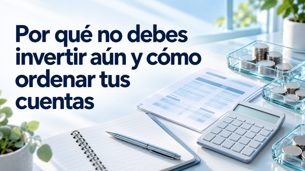 Por qué no debes invertir aún y cómo ordenar tus cuentas