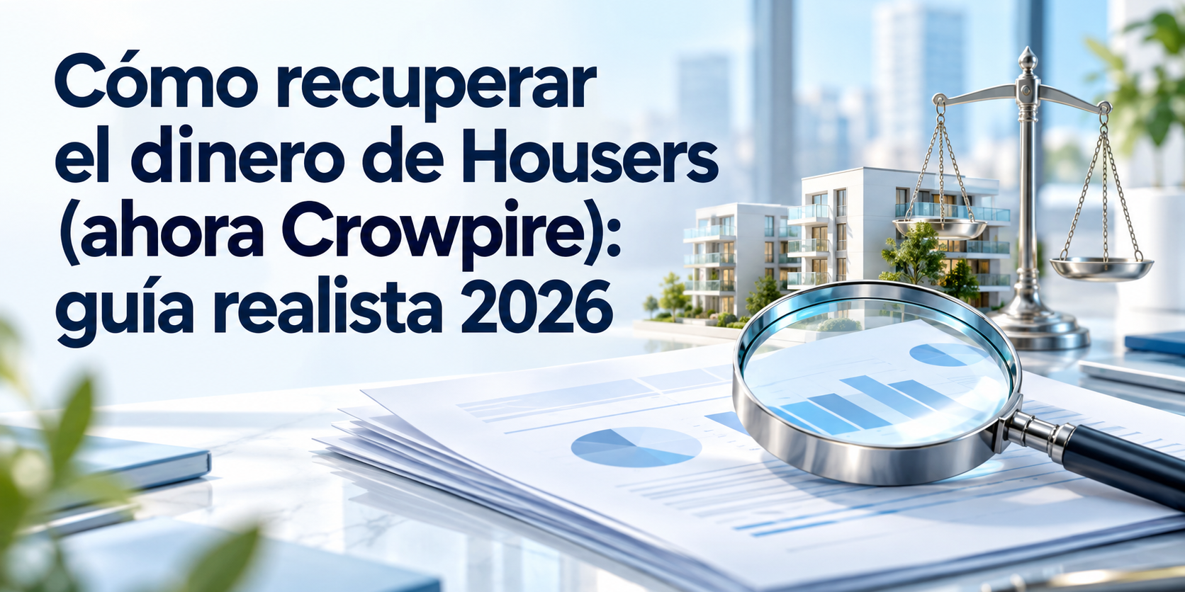 # **Cómo recuperar el dinero de Housers (ahora Crowpire): guía realista 2026**