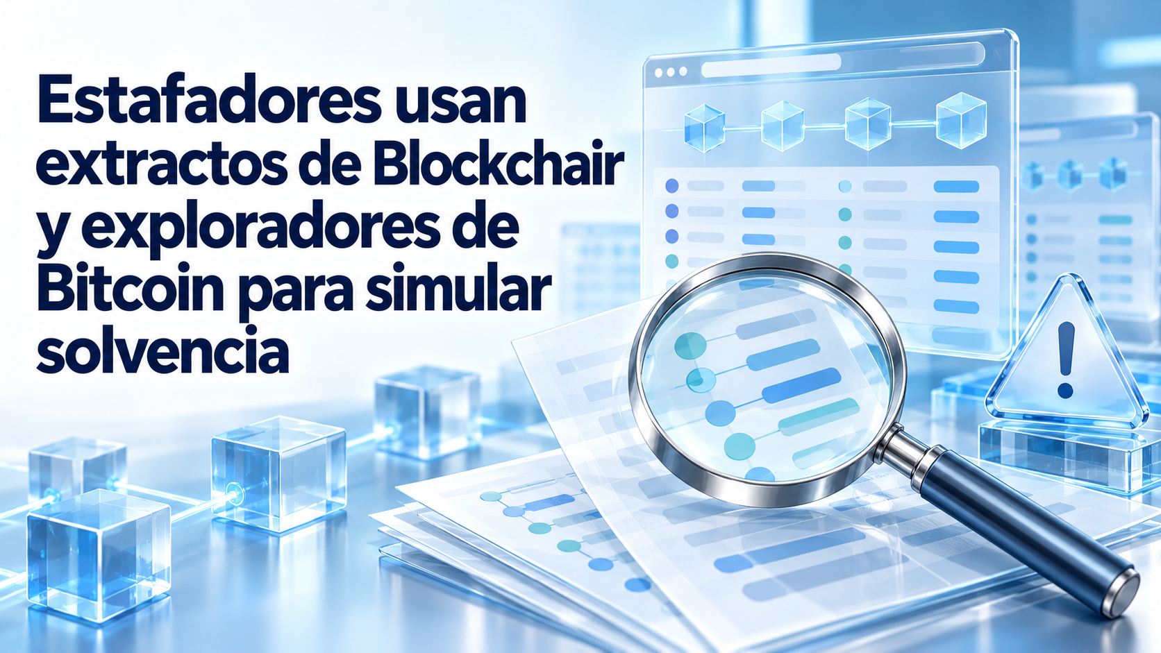 Estafadores usan extractos de Blockchair y exploradores de Bitcoin para simular solvencia
